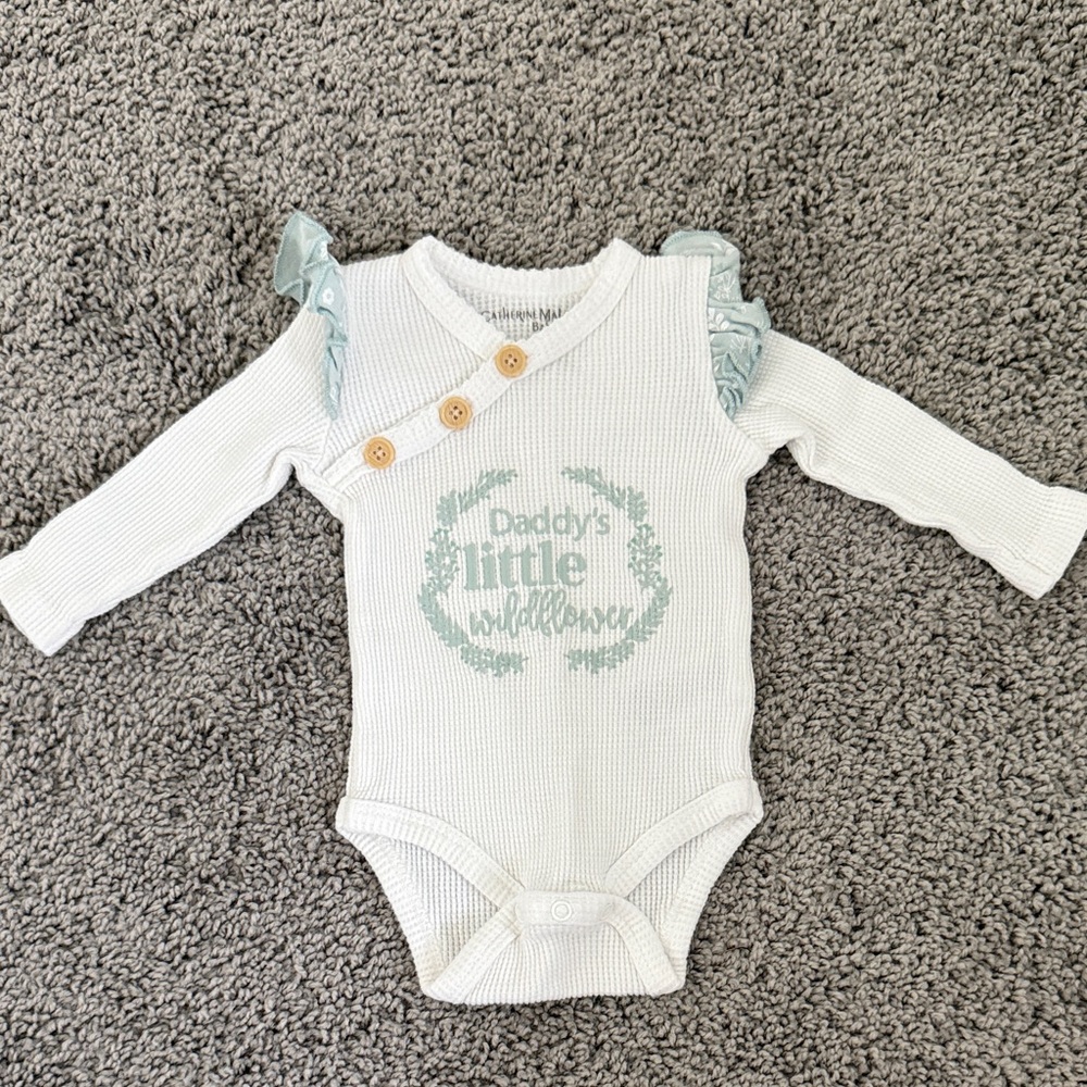 Catherine Malandrino White and Green Bodysuit